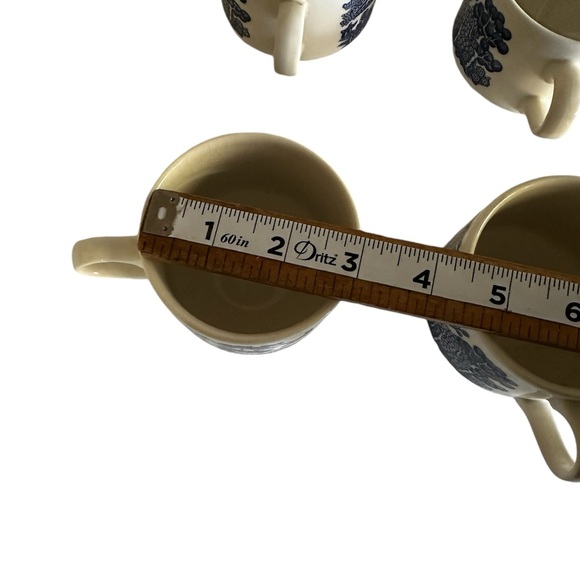 5 BLUE WILLOW CHURCHILL COFFEE TEA CUP MADE IN ENGLAND - Picture 14 of 14